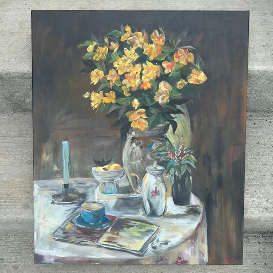 Still life, yellow flowers